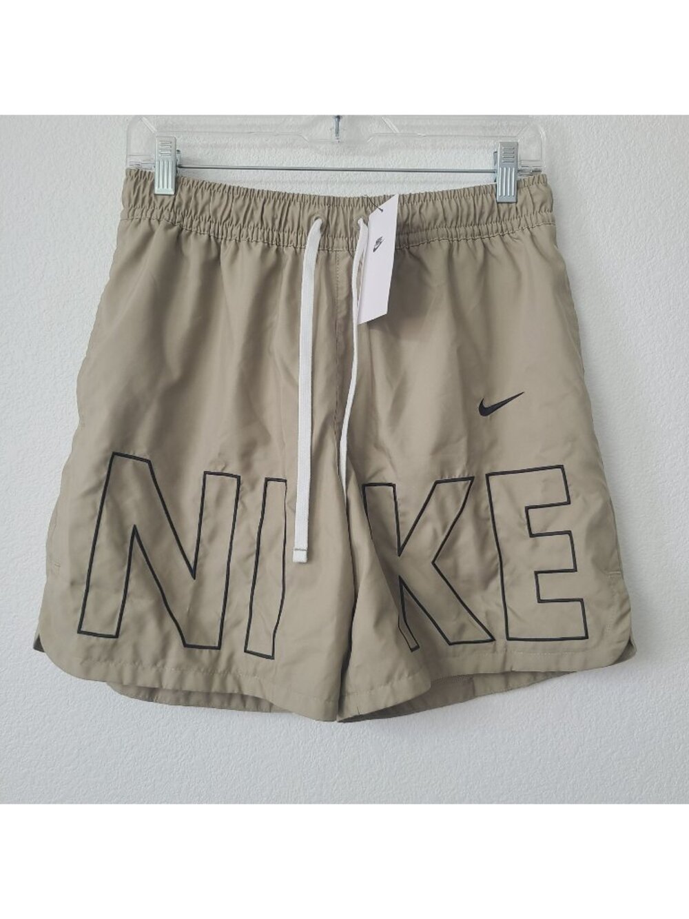 Nike Woven Flow Shorts FJ1653-247 Size S Beige
